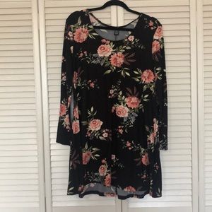 SALE Black Floral Dress